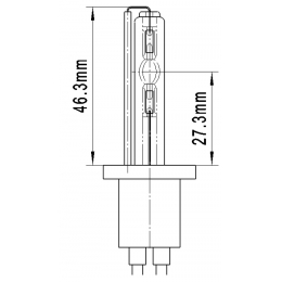 HID xenon lamp H1